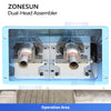ZONESUN ZS-J0A01 Semi automatic Double head O-ring Assembly Machine Rubber Seal Ring Mounting Equipment