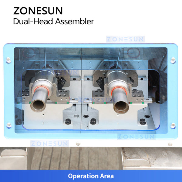 ZONESUN ZS-J0A01 Semi automatic Double head O-ring Assembly Machine Rubber Seal Ring Mounting Equipment