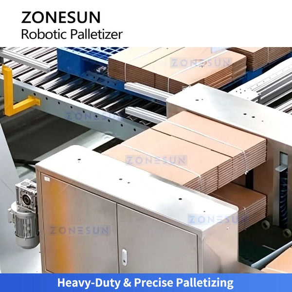 ZONESUN ZS-CSPM8 Robotic Palletizer for Corrugated Boxes Cardboard Box Robotic Palletizing Machine