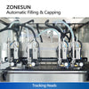 ZONESUN ZS-AFC24VT High-Speed Tracking Filling and Capping Production Line Continuous Packaging System