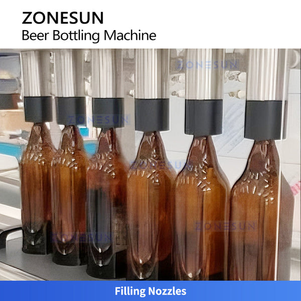 ZONESUN ZS-CFC5 Semi Automatic Beer Filling and Capping Machine for Craft Breweries