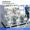 ZONESUN ZS-AFCL13 Automatic Monodose Ampoule Strip Filling Sealing Labeling Machine for Serum Eye Drops