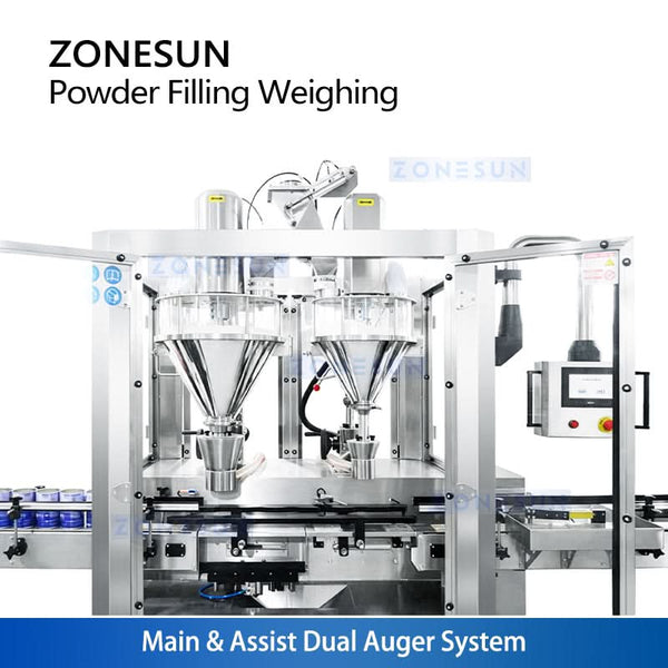 ZONESUN ZS-FM6A Dual Auger Powder Filling Machine – High Precision