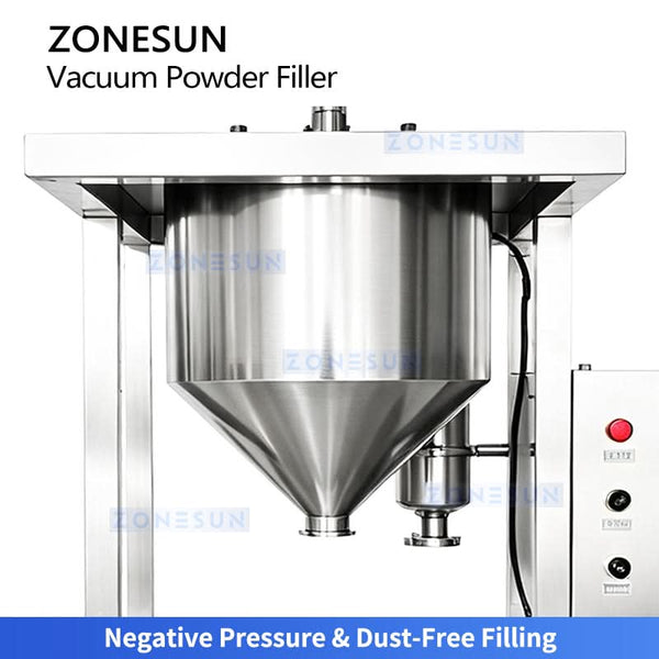ZONESUN ZS-FM30L Automatic Dust-Free Vacuum Powder Filling Machine for Ultra-Fine Non-Free Flowing Powder