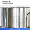 ZONESUN ZS-CT5 Industrial Air Cooling Mesh Belt Conveyor for Food Processing