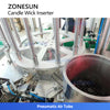 ZONESUN ZS-ACW2 Automatic Candle Wick Sustainer Inserting Machine Candle Wick Clipping Tab Pressing Equipment