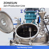 ZONESUN ZS-MB300L3 Industrial Jam Sauce Processing Tank System Mixing Vacuum Cooling