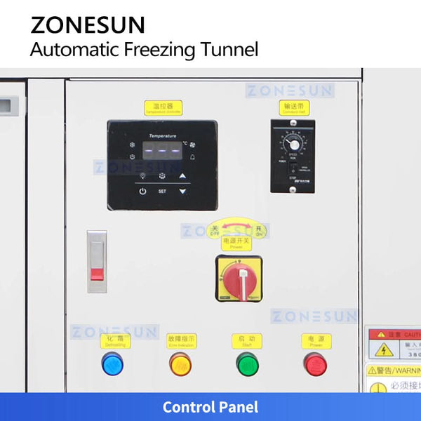 ZONESUN ZS-CTL1 Automatic WaxCandle Cooling Tunnel High-Efficiency Flash Freezer Conveyor for Solid Cosmetics