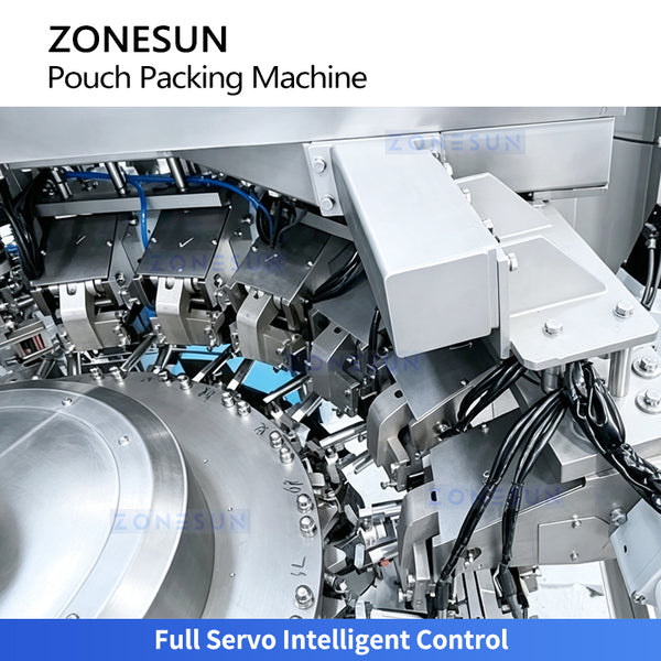 ZONESUN ZS-SPFC8 Dual-Lane Premade Bag Packaging Machine | 120 Bags/min Stand-Up Zipper Pouch