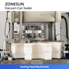 ZONESUN ZS-AFK200 Automatic Negative Pressure Vacuum Sealing Machine Can Vacuum Seamer