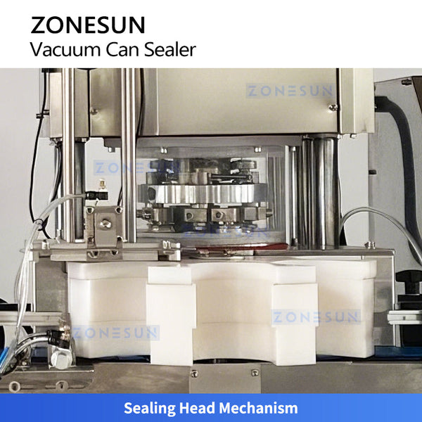 ZONESUN ZS-AFK200 Automatic Negative Pressure Vacuum Sealing Machine Can Vacuum Seamer