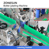 ZONESUN ZS-TB822L2 Automatic Round Bottle Neck and Body Labeling Machine with Color Mark Sensor