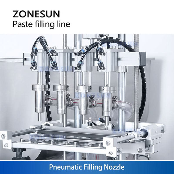 ZONESUN ZS-FAL180D8 Automatic Tabletop Paste Filling Capping and Labeling Line