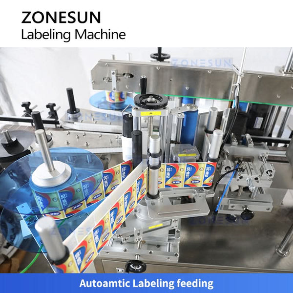 ZONESUN ZS-TB300N Automatic Bottle Labeling Machine | Dual Label