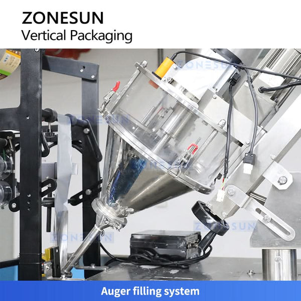 ZONESUN ZS-FS120Q Vertical Powder Filling Sealing Machine BOPP/PE, PET/PE, PET/AL Film