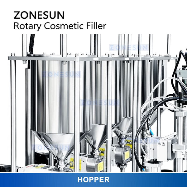 ZONESUN ZS-VTRPF4 Automatic 4-Color Rotary Cream Filling Machine for Cosmetic & Food