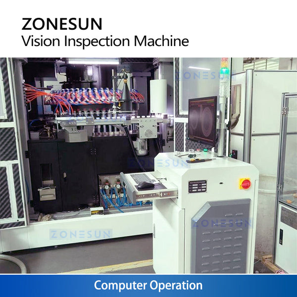 ZONESUN ZS-MD3 2000 CPM Ultra High-Speed OCR Vision Inspection System for Bottle Cap Sealing Defect