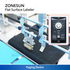 ZONESUN ZS-TB160P2 Automatic Dual-Head Flat Surface Labeling Machine Double Label Applicator for Carton Bag