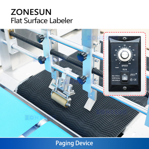 ZONESUN ZS-TB160P2 Automatic Dual-Head Flat Surface Labeling Machine Double Label Applicator for Carton Bag