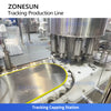 ZONESUN ZS-VTXG50 Servo Tracking Filling Machine Automatic Cap Dropping and Screw Capping System 3-in-1 Monoblock