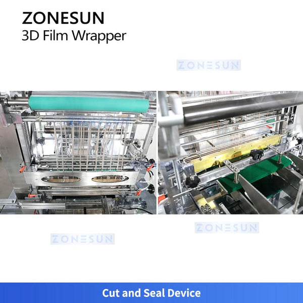 ZONESUN ZS-TD400 3D Cellophane Wrapping Machine Film Sealer