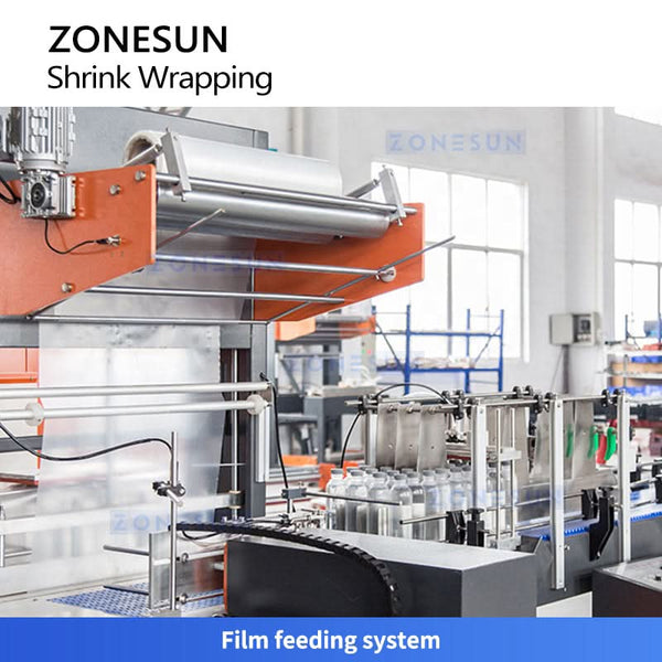 ZONESUN ZS-SPL8 Automatic Shrink Wrapping Machine Heat Shrink Packaging Machine for PE Film