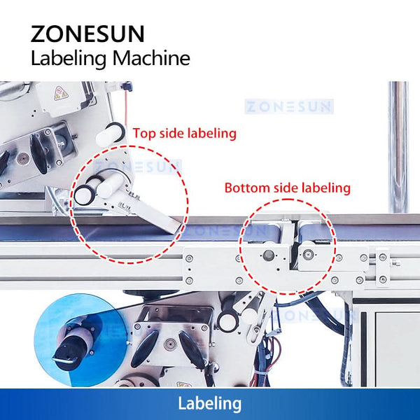 ZONESUN ZS-TB716Z Automatic Flat Surface Top & Bottom Labeling Machine
