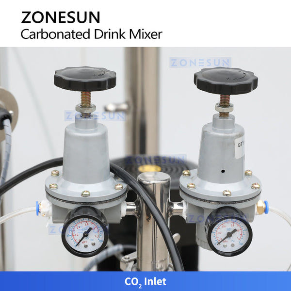ZONESUN ZS-CF Automatic Carbonated Soft Drink Mixing Machine CO2 Carbonation System for Sparkling Juice