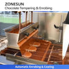 ZONESUN ZS-CG30 Automatic Chocolate Tempering & Enrobing Machine | 25L Coating for Bakery & Candy