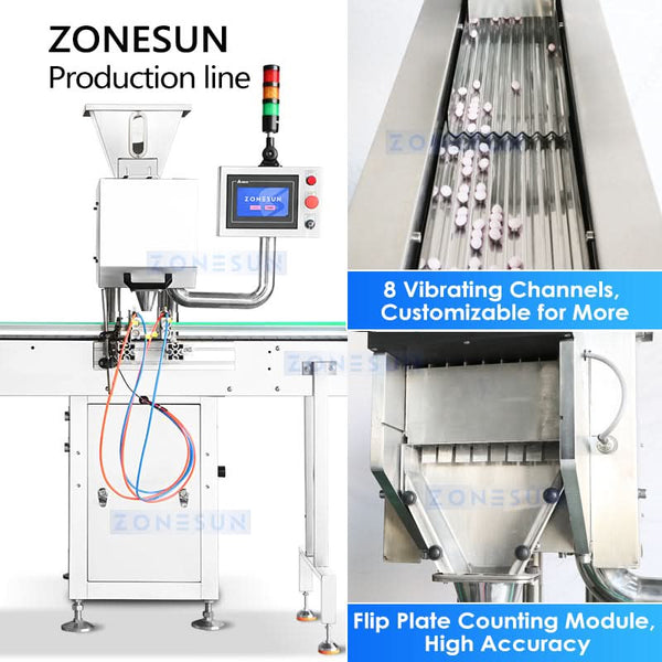 ZONESUN ZS-AFLC Automatic Candy Filling Packaging Line