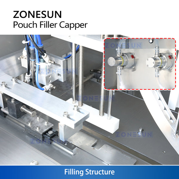 ZONESUN ZS-ASP2 Spout Pouch Liquid Filling & Capping Machine
