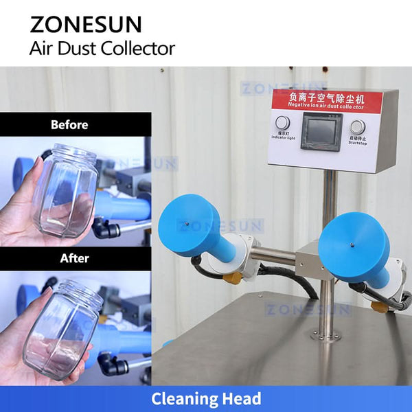 ZONESUN ZS-NIC1 Semi Automatic Ionized Air Bottle Rinser Cleaner
