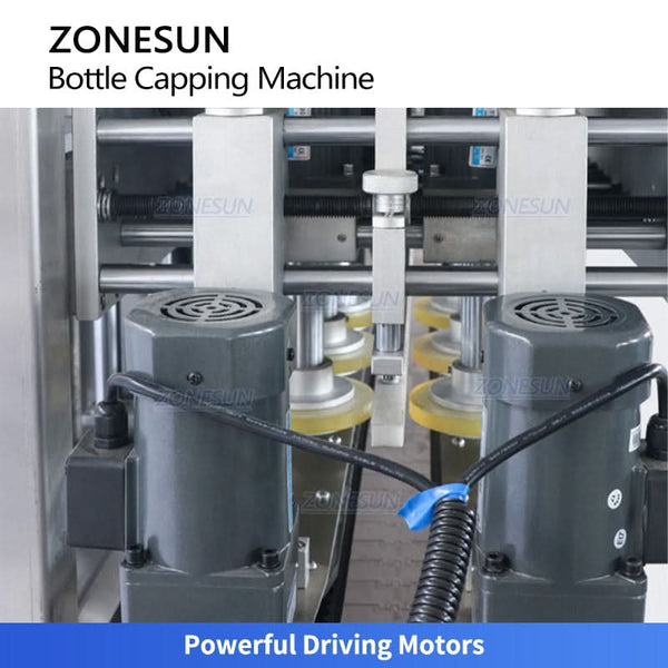 ZONESUN ZS-XG440B Automatic Continuous Motion Inline Capping Machine for Bottle Screw Caps