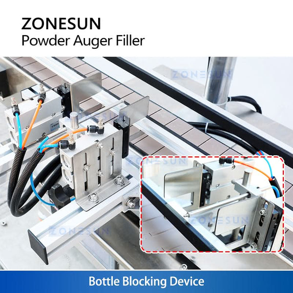 ZS-FM3A desktop powder filler with conveyor belt for spice and coffee bottles
