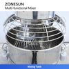 ZONESUN ZS-BM60 Multi-functional Food Mixer Stainless Steel Bowl for Baking Dough Kneading