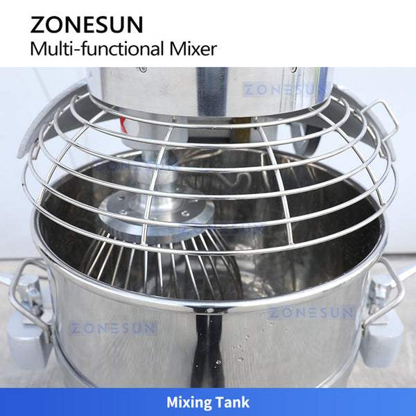 ZONESUN ZS-BM60 Multi-functional Food Mixer Stainless Steel Bowl for Baking Dough Kneading