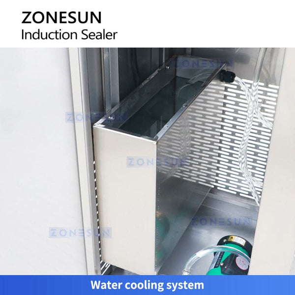 ZONESUN ZS-FK4000 Water-cooled Plastic Cap Aluminum Foil Continuous Induction Sealing Machine