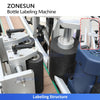 ZONESUN ZS-TB500 Automatic Round Bottle Labeling Machine Single Double Side