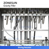 Zonesun ZS-YT8T-8ZL Automatic 4 Nozzles Pneumatic Liquid Filling Machine