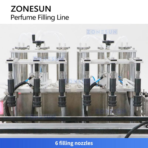 ZONESUN ZS-AFC9B Automatic Perfume Filling Crimping Production Line