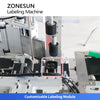 ZONESUN ZS-TB822X Automatic 4-Side and Top Label Labeling Machine for Square Bottles Multi-side Label Applicator