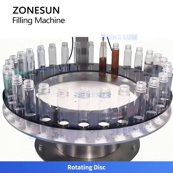 ZONESUN ZS-DTFP3 Digital Control Rotary Paste Filling Machine for Honey Sauces Creams