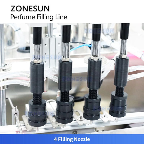 ZONESUN ZS-FAL180X11 Perfume Bottle Filling Crimping Production Line