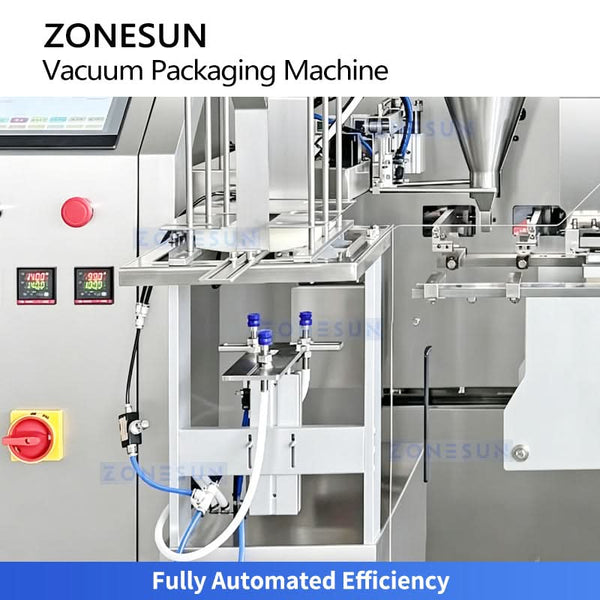 ZONESUN ZS-AFS015 Automatic 3-Chamber Premade Pouch Vacuum Packaging Machine