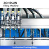 ZONESUN ZS-VTGF4 Automatic 4-Head Servo Gear Pump Tracking Filling Machine Shampoo Craam Filler