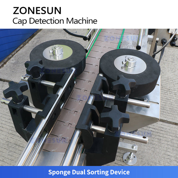 ZONESUN ZS-MD2 Automatic Bottle Cap Inspection Machine Detects Cocked High Loose Caps Missing Foil Liner
