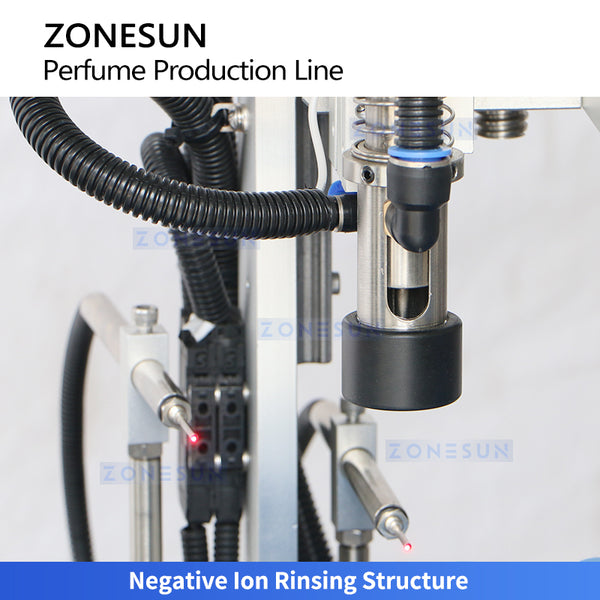 ZONESUN ZS-AFC42P Automatic Rotary Perfume Washing Filling Crimping Capping Monoblock Machine