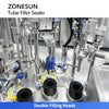 	ZS-FS009D dual servo filling heads for two-component cream and paste filling