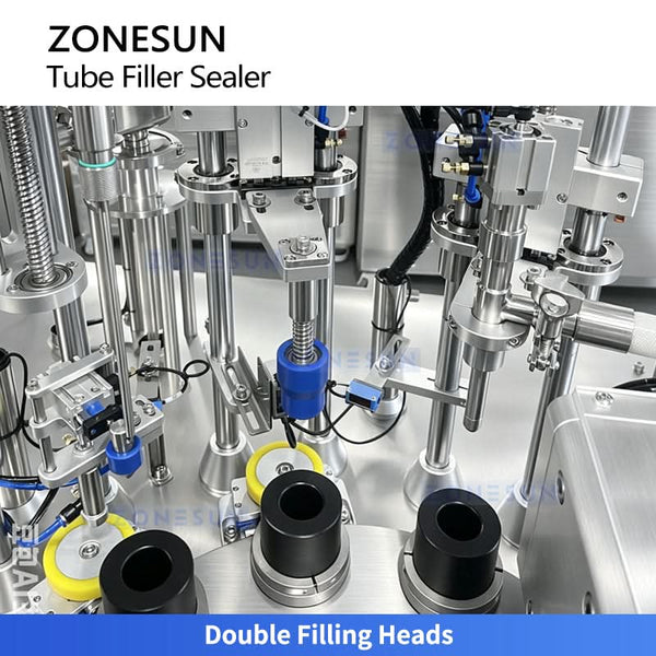 	ZS-FS009D dual servo filling heads for two-component cream and paste filling