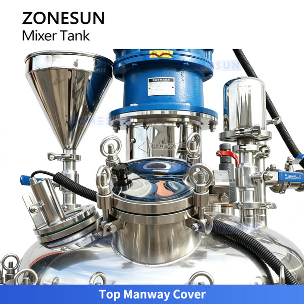ZONESUN ZS-VMB200L 200L Vacuum Homogenizing Emulsifier Mixer | Cream & Ointment
